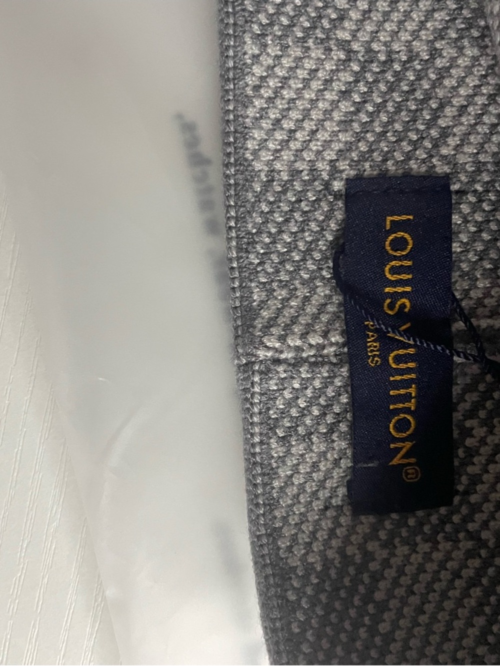 Louis Vuitton Knit Beanie - Gray, White, Black - Picture 4 of 6